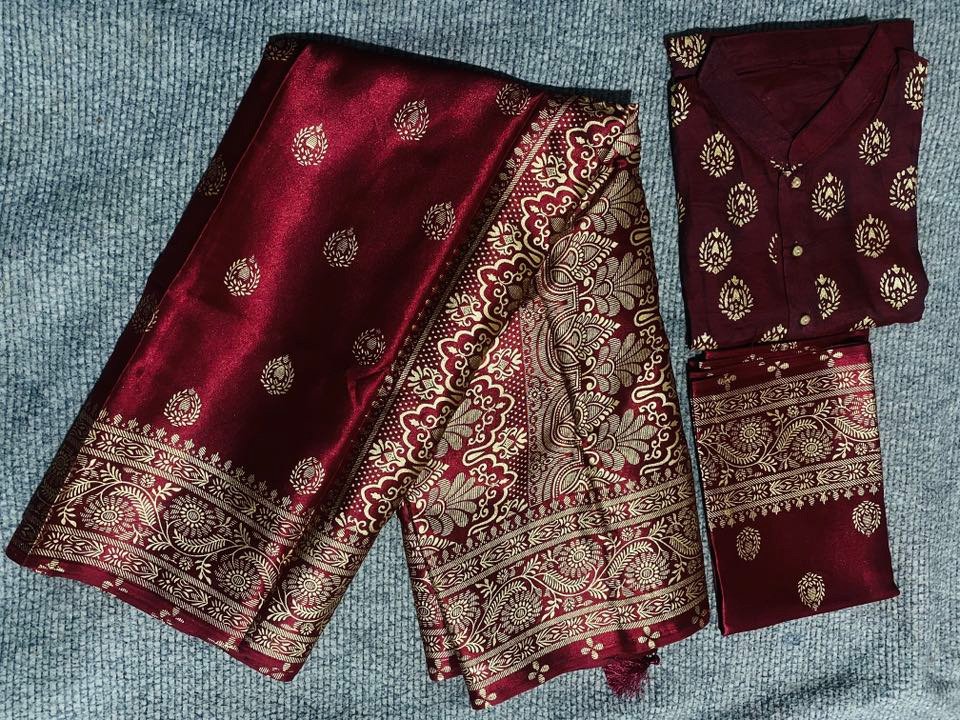 জাপানি সিল্ক শাড়ি নরম ও আরামদায়ক স্কিন প্রিন্টের নিখুঁত কাজ